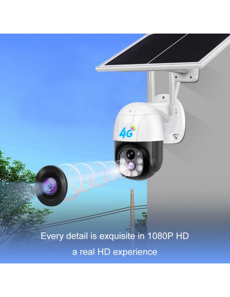 Cameră de Supraveghere DASGUT 4G cu Panou Solar 7.5W