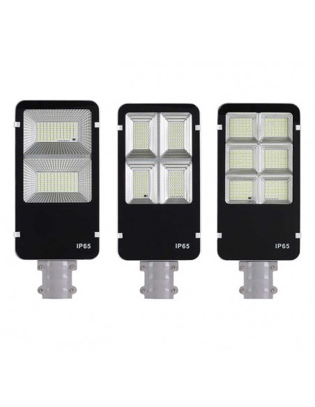 Lampa solara stradala LED cu panou fotovoltaic, suport de