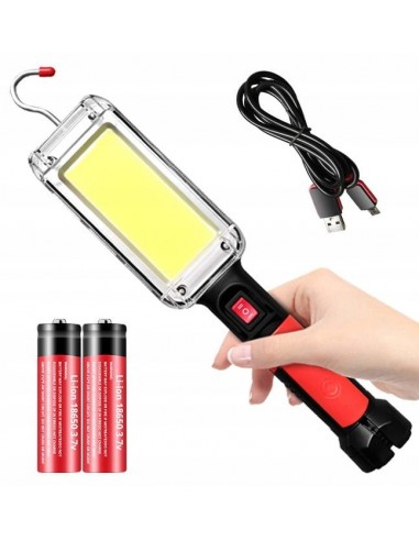 Lampa Magnetica Acumulatori, 20W, COB LED, USB-C, Carlig, USB