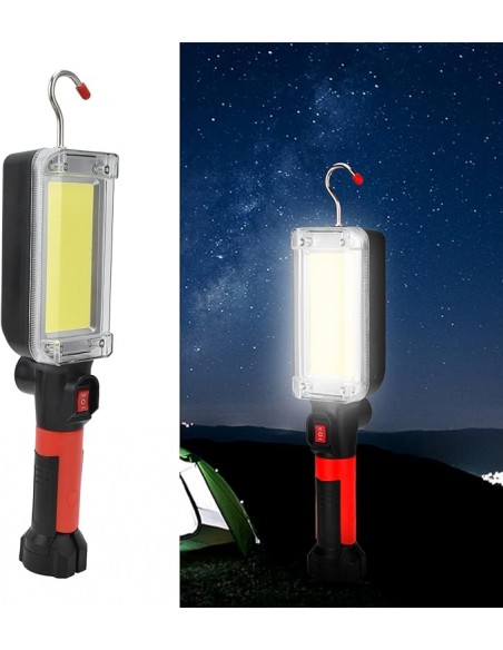 Lampa Magnetica Acumulatori, 20W, COB LED, USB-C, Carlig, USB