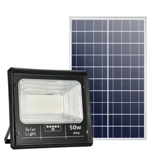 Set 2 x Proiector cu panou solar Jortan 50w, 6500k 2