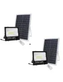 Set 2 x Proiector cu panou solar Jortan 50w, 6500k