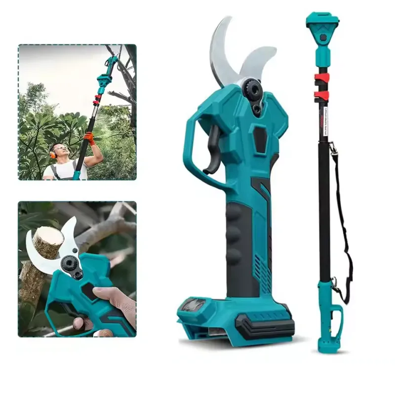 Foarfeca de Gradina, 48V, Brat Telescopic 2 m, 2 Acumulatori