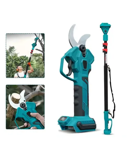 Foarfeca de Gradina, 48V, Brat Telescopic 2 m, 2 Acumulatori