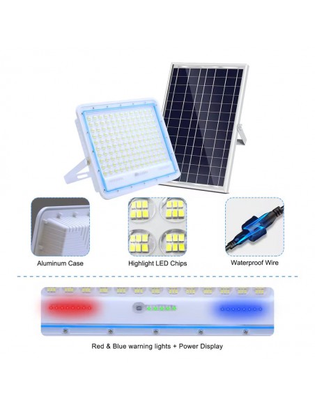 Proiector cu panou solar 800w 6000k Jortan IP66