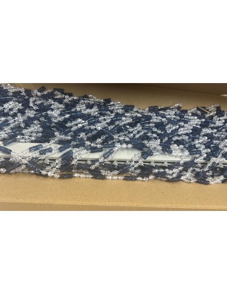 Perdea Muste Margele, 2 culori, cu Bara