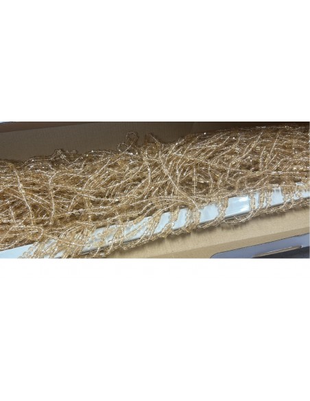 Perdea Muste Margele, 2 culori, cu Bara