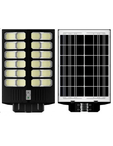 Lampa solara stradala dubla,cu Telecomanda si Suport Metalic