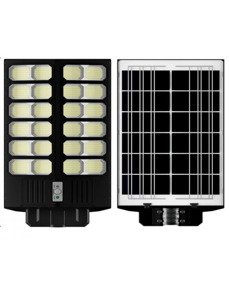 Lampa solara stradala dubla,cu Telecomanda si Suport Metalic