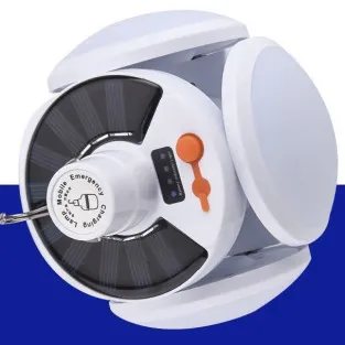 Set 3 x Bec cu panou solar si acumulator, 5 trepte de iluminat 2