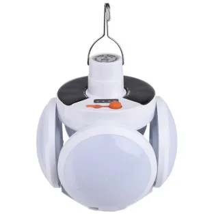 Set 3 x Bec cu panou solar si acumulator, 5 trepte de iluminat