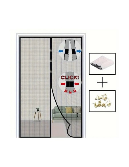 Set 3 perdele magnetice 190x100 cm