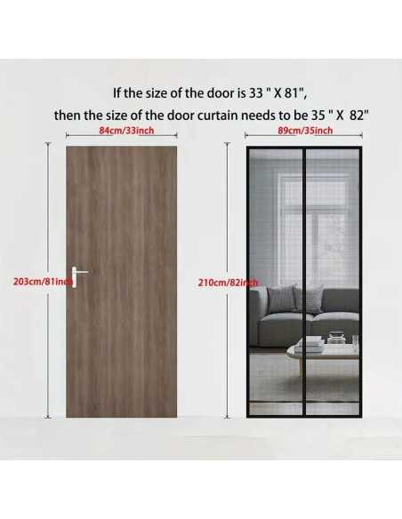 Set 3 perdele magnetice 190x100 cm