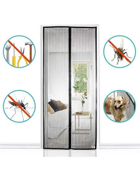 Set 3 perdele magnetice 190x100 cm