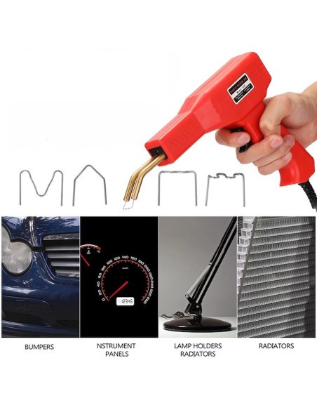 Pistol de lipit si sudat plastic, 50w + 200 sarmulite ondulate