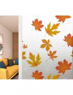 Folie autoadeziva geam, frunze aramii, 45 x 500 cm