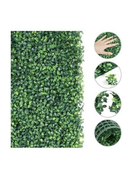 Set 5 x Gard artificial cu frunze din Cisimir 60x40 cm