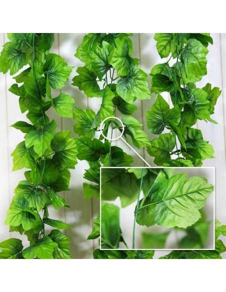 12 Ghirlande Iederă Verde – 2M/Ghirlandă