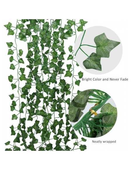 12 Ghirlande Iederă Verde – 2M/Ghirlandă