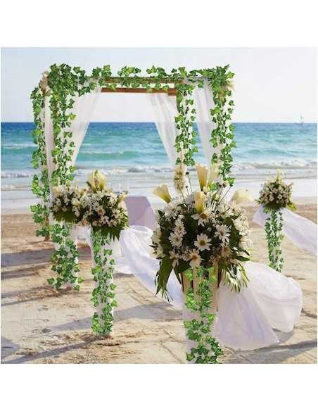 12 Ghirlande Iederă Verde – 2M/Ghirlandă