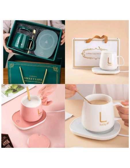 Cană Inteligentă cu Încălzire și Linguriță – 400 ml, Păstrează