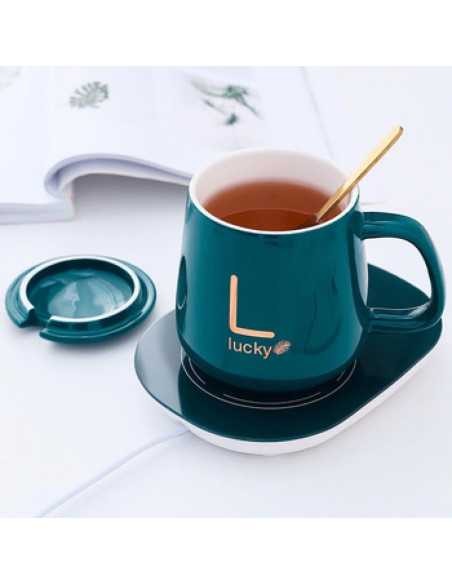 Cană Inteligentă cu Încălzire și Linguriță – 400 ml, Păstrează