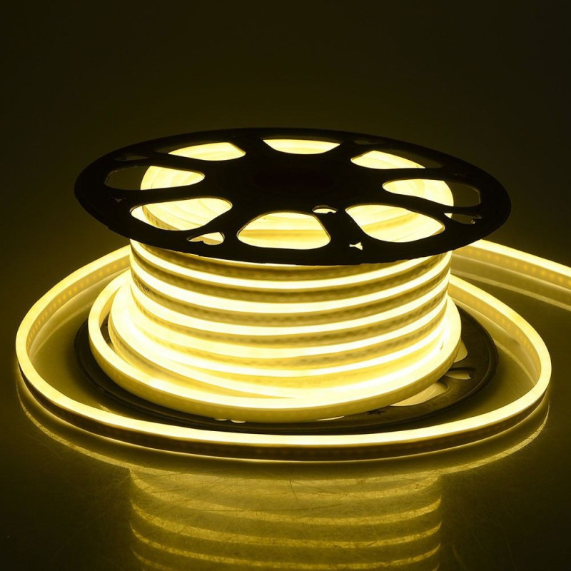 Furtun LED Neon Flex, Tip Banda,100m – Alb Rece / Alb Cald /