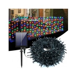 Instalatie 1000 LED cu panou solar mare, 100 M, Alb Rece 2