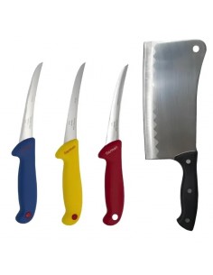 Set 3 Cuțite Profesionale + Satar R3-35 cm