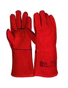 Manusi de protectie sudura - culoare rosu