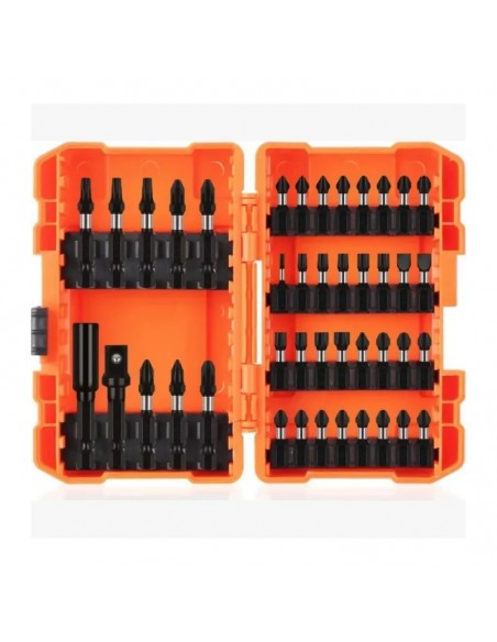 Set profesional de 42 biți de impact cu tijă hexagonală