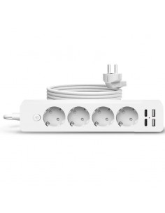 Prelungitor Jortan 2m – 4 prize, 2 porturi USB + 2 porturi