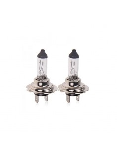 Set 2 becuri auto lumina alb cald 12V, 55W H7 cu halogen