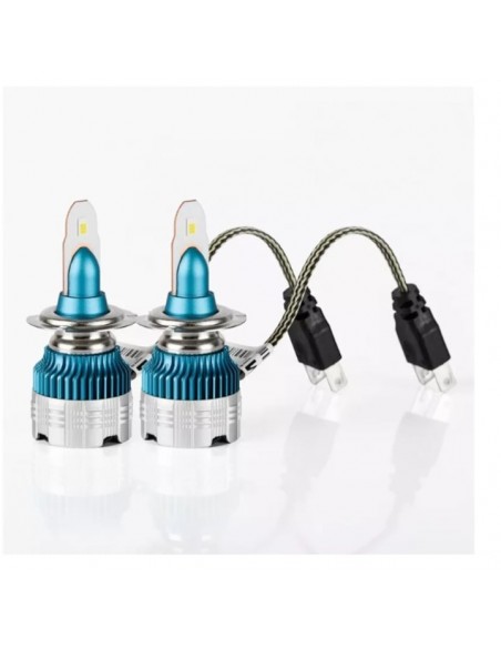 Set 2 Becuri LED Auto H7 Mini Slim – 50W, 8000 lm