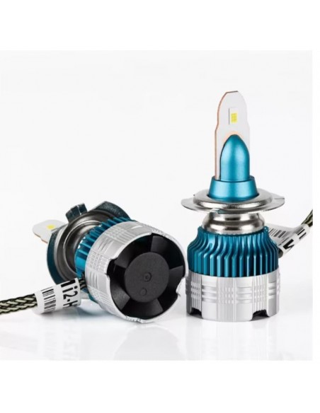 Set 2 Becuri LED Auto H7 Mini Slim – 50W, 8000 lm
