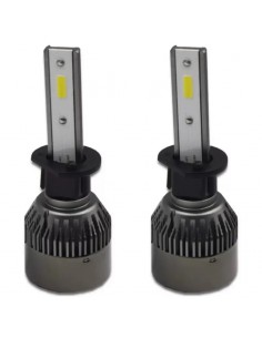 Set 2 Becuri LED Auto R6 H1 50W 6000K – Iluminare Puternică și