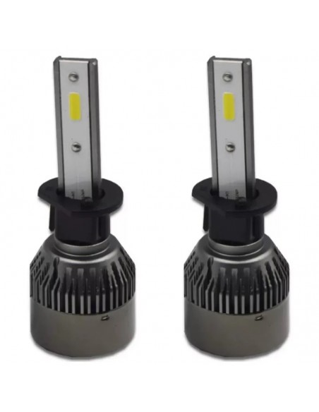 Set 2 Becuri LED Auto R6 H1 50W 6000K – Iluminare Puternică și