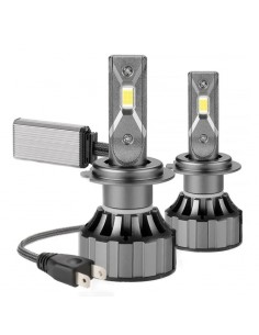 Set 2 Lampi Auto LED H7 V20 30000, Canbus, Alb Rece