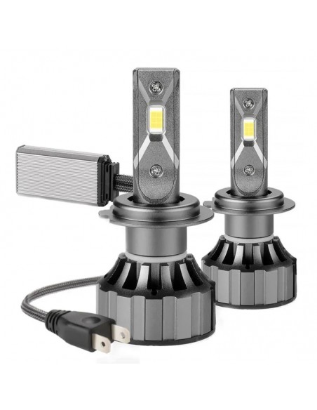Set 2 Lampi Auto LED H7 V20 30000, Canbus, Alb Rece