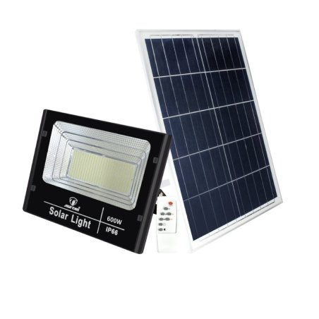 Proiector Solar Jortan 600W cu Panou 35x58cm, Acumulator