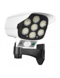 Camera falsa cu panou solar, 77 LED, senzor de miscare