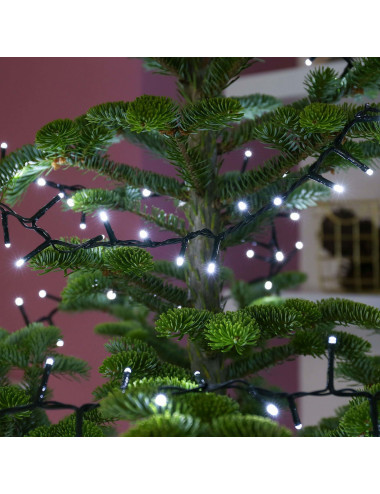 Instalatie brad cu 300 LED-uri, lungime 23m, 8 jocuri de lumini