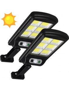 2 X Proiector 6 celule,150 LED-uri COB,cu senzor de miscare
