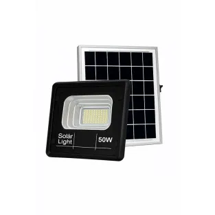 Proiector Solar Jortan 50W, Panou 13x20cm, Mini