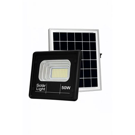 Proiector Solar Jortan 50W, Panou 13x20cm, Mini