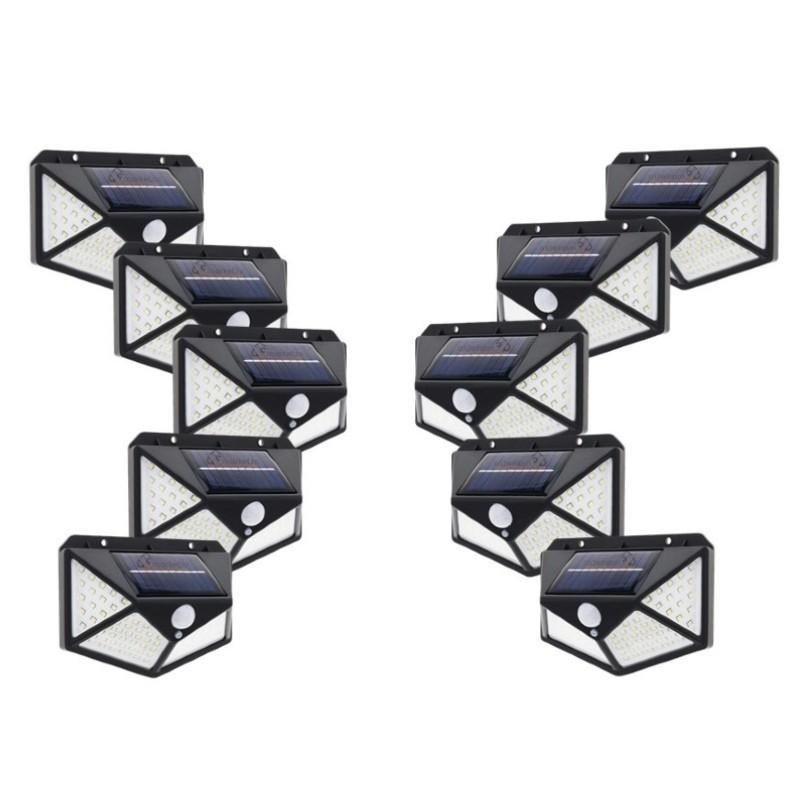Set 20 x Lampa 100 LED cu panou solar, senzor de miscare