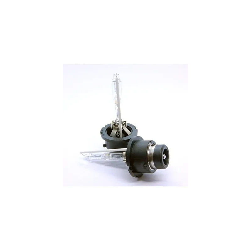 Set 2 becuri Xenon D2S White auto pentru far cu suport metalic 35W 6000K