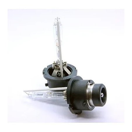 Set 2 becuri Xenon D2S White auto pentru far cu suport metalic 35W 6000K