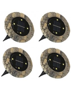 Set 4 lampi solare LED cu...