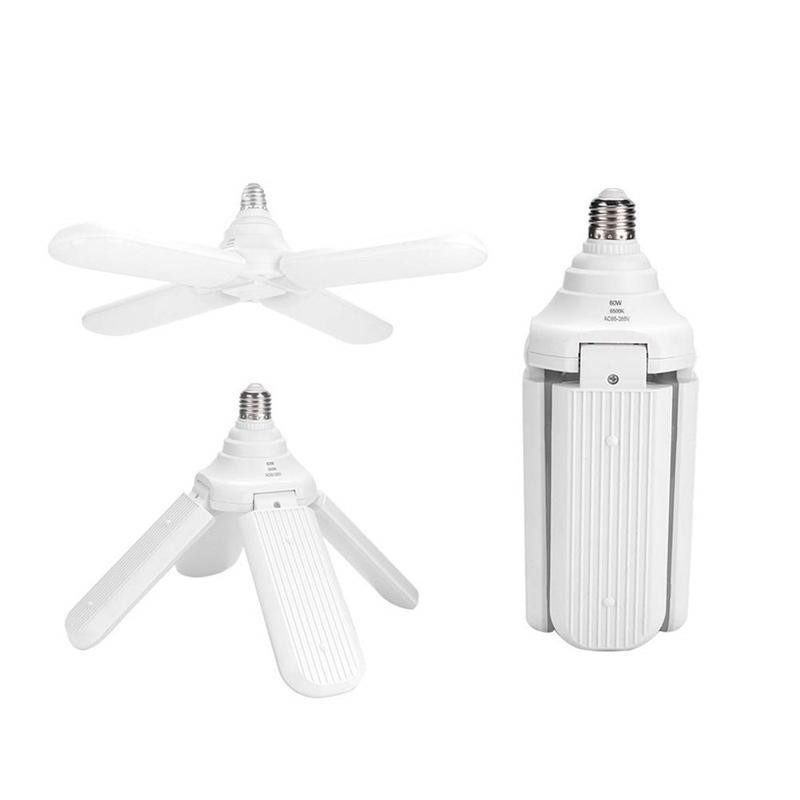 Bec lampa LED cu 4 brate mobile ajustabile, Fan